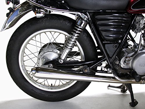 MOTOR ROCK SR400/500用 2%er ラウンドメガホンマフラー スリップオン ダウン(キャブ車) MR-EX152D