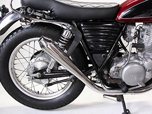 MOTOR ROCK SR400/500用 2%er ラウンドメガホンマフラー スリップオン アップ(キャブ車) MR-EX152U