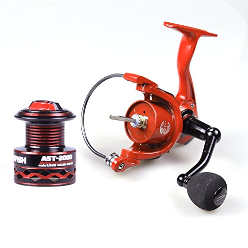 TURBO FISHING(ターボフィッシング) スピニングリール フェラーリレッド 13+1BB EVAノブグリップ 最大ドラグ力8.5kg 軽量 500/1000/2000/3000/4000/5000/6000