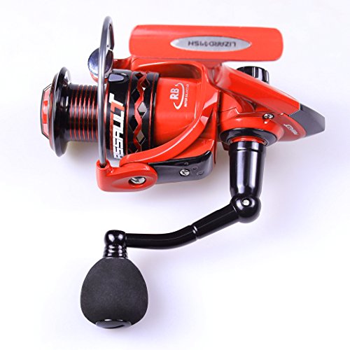 TURBO FISHING(ターボフィッシング) スピニングリール フェラーリレッド 13+1BB EVAノブグリップ 最大ドラグ力8.5kg 軽量 500/1000/2000/3000/4000/5000/6000