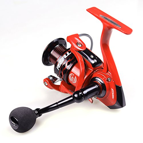 TURBO FISHING(ターボフィッシング) スピニングリール フェラーリレッド 13+1BB EVAノブグリップ 最大ドラグ力8.5kg 軽量 500/1000/2000/3000/4000/5000/6000