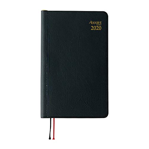ダイゴー 手帳 2020年 アポイント マンスリー ウィークリー 鉛筆付 黒 E1002 2019年 12月始まり