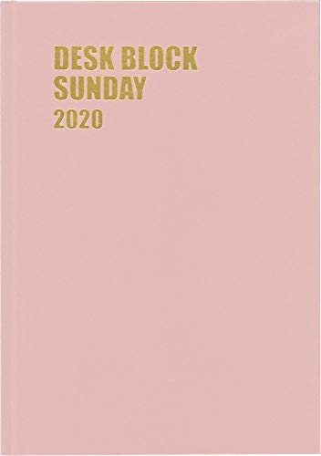 博文館 手帳 2020年 B5 マンスリー デスクブロック サンデー 15ヵ月 ピンク No.219 (2019年 10月始まり)
