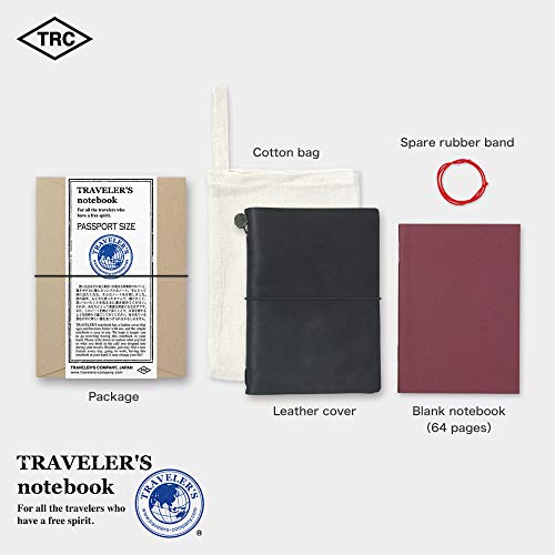 トラベラーズノート パスポートサイズ 黒 15026006
