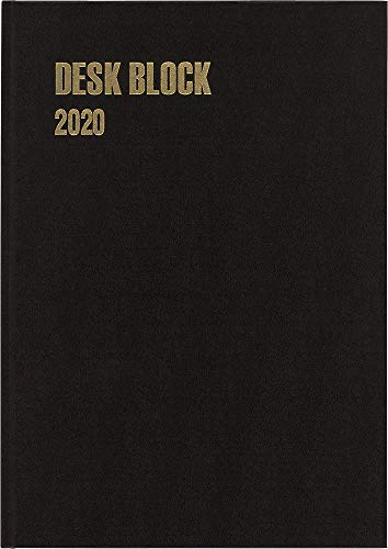 博文館 手帳 2020年 A4 マンスリー デスクブロック 15ヵ月 黒 No.130 (2019年 10月始まり)
