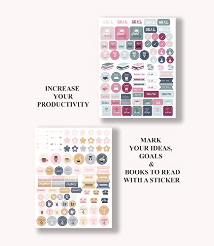 Happy plannerステッカーセット。毎月、Weekly & Daily Plannerステッカー20シートのセット1 , 000 +ステッカーfor Women