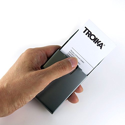 TROIKA (トロイカ) ビジネスカードケース、リーディングロール、チタンカラー
