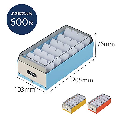 カール事務器 カードケース 名刺ケース 600枚 オレンジ CFC-600-O