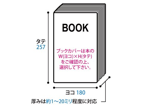 【100枚】透明ブックカバー B5同人誌・実用書・週刊誌用 40ミクロン厚（厚口）470x260mm【国産】