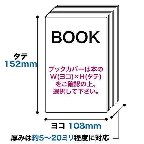 【紫外線大幅カットで日焼け対策】透明ブックカバー 文庫用 UVカット 50ミクロン特厚 【50枚】