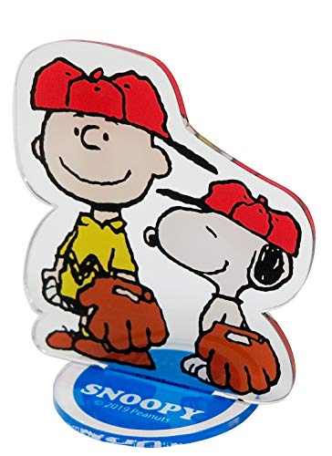 明邦 SNOOPY スヌーピー チャーリー・ブラウン 野球 アクリルクリップ チケットホルダー SN194