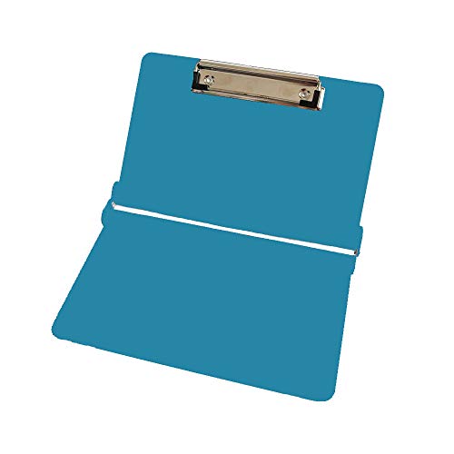 CLEANLEADER クリップファイル ボード、折り畳み式クリップボード、看護クリップボード、軽量アルミニウム構造 - ブルー