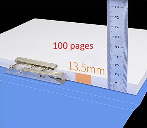 ダブル強力なクリップは、フォルダ、ルーズリーフ、オフィスプロジェクトフォルダ、商業や学校ドキュメント、A4サイズ用、100シート容量、青
