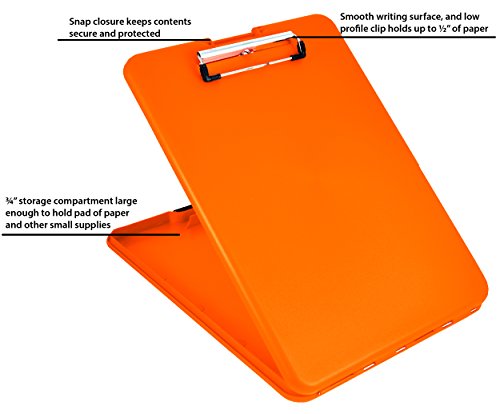 SAUNDERS（サンダース） SlimMate STORAGE CLIPBOARD (ORANGE)