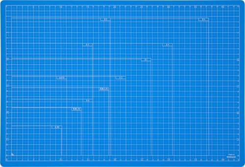 ナカバヤシ カッターマット 折りたたみカッティングマット A3 スカイブルー CTMO-A3SB