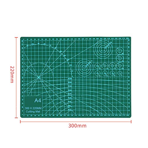 Y-SPACE カッターマット A4 カッティングマット 3層シート構造 両面印刷 傷自動癒合機能 300×220mm×3mm グリーン