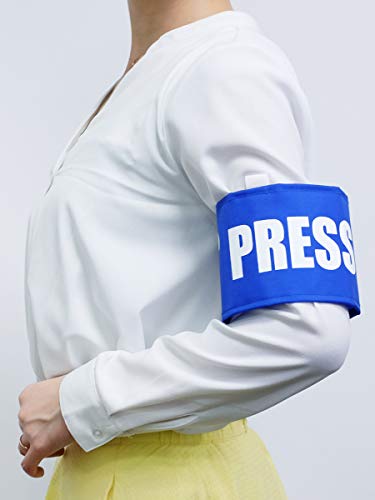 【Amazon限定】PRESS 腕章専門.com 腕章 ビックシルエット 冠婚葬祭 取材 記者会見 報道 マスコミ 新聞 テレビ イベント等で役立つ