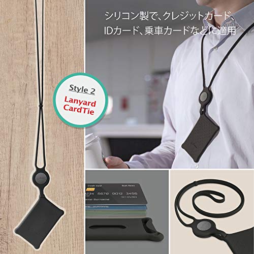 Bone Collection スマホ ネックストラップ ハンドストラップ セット PhoneTie Combo Gift (ブラック（カード+スマホ）)