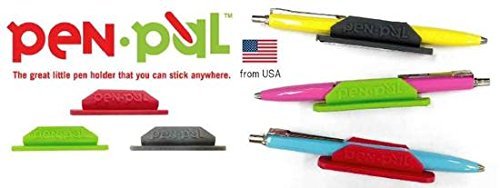 (4 Packs) - Tops Penpal Rubber Pen/Pencil Holder, 5/8 x 6.7cm x 1.6cm , Assorted Colours, 4 Packs [Includes 4 Holders Only - Picture Show Assortment Of Colours]