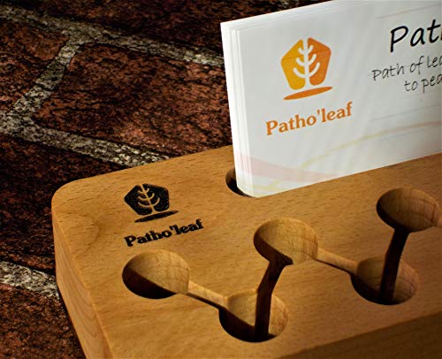 Patho'leaf（ぱそれふ） カシオペアぷらす ペン立て メモスタンド 名刺立て 付箋立て ポストイット 木製