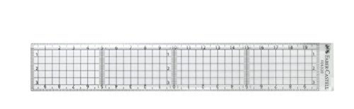 ファーバーカステル カット用方眼定規 20cm (210×35×3mm) FE 6320
