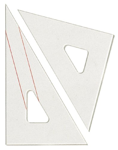 ドラパス 三角定規 15度赤線入 2mm厚 15cm 13642