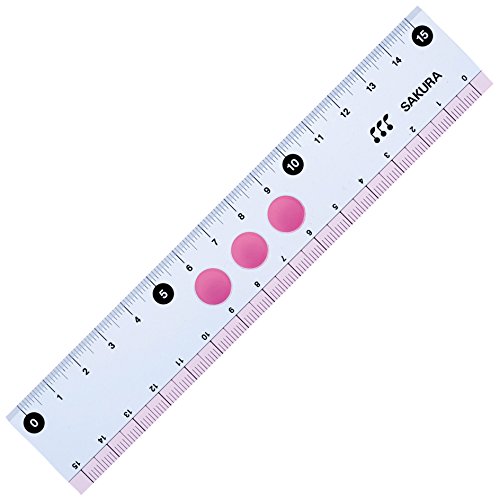 サクラクレパス 小学生文具 直線定規15cm Gジヨウギ15#20 ピンク