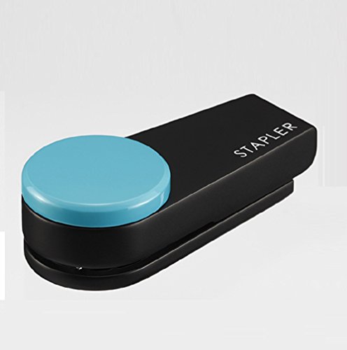 マックス MAX 携帯用ホッチキス カラーギミック 10枚とじ ライトブルー HD-10XS/LB