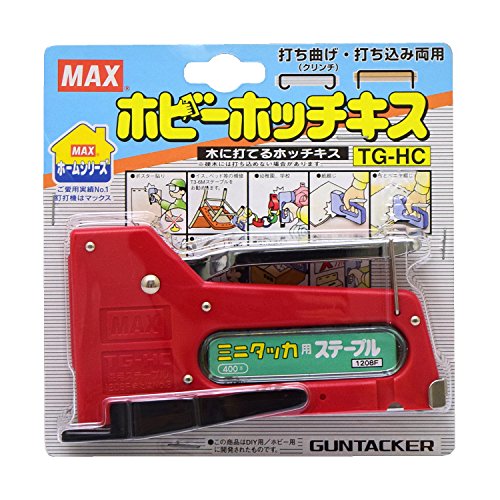 マックス(MAX) ミニタッカ TG-HC  赤、青、黄 アソート品 色の指定は出来ません