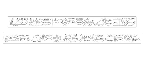 マスキングテープ（たのしい物理） 15mm×10m 数研グッズ