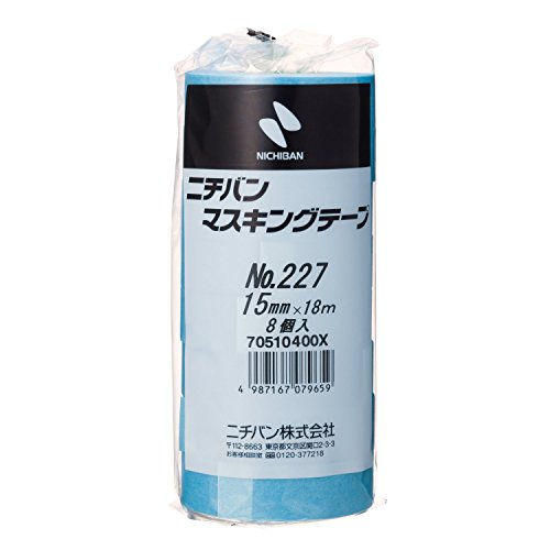 ニチバン マスキングテープ 80巻入 15mm×18m 227H-15BOX