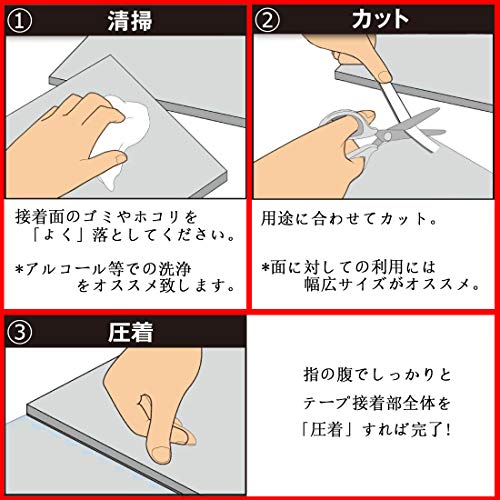 ワンジンwJ 強力 両面テープ はがせる DIY 工具 手芸 多用途 円形50mm/厚さ1mm 黒 #YY50