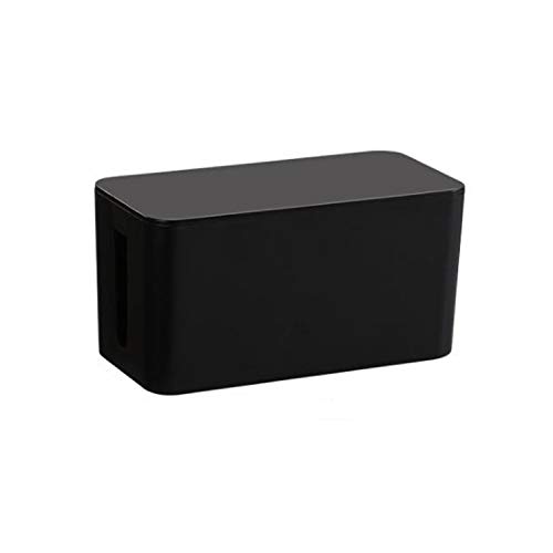 ルナリ ケーブル管理ボックス コード隠しボックス（S、ブラック）