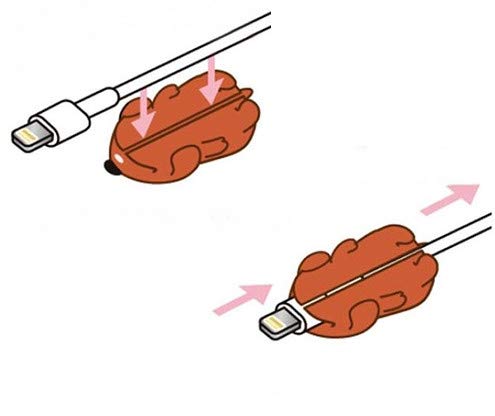Atum ケーブルバイト 海の仲間たち 携帯 スマホ USB ケーブル 断線予防 コネクト カバー スマートフォン アクセサリー ガジェット イルカ phone gadget cable buddies