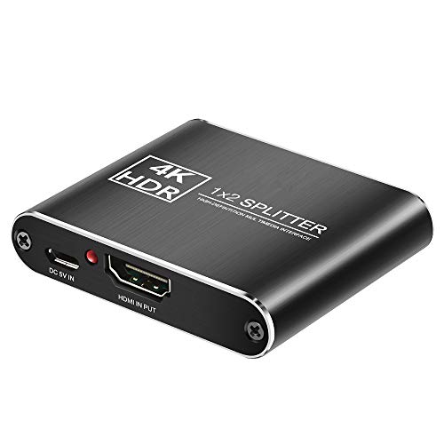 HDMI分配器 4K Usee 1入力2出力 HDMIスプリッター 4K@30HZ 3D HDR HDTV SKY HD PS4 Xbox360 Blu-rayプレーヤー DVD HTPC ラップトップ テレビ モニタ ディスプレイなどに対応
