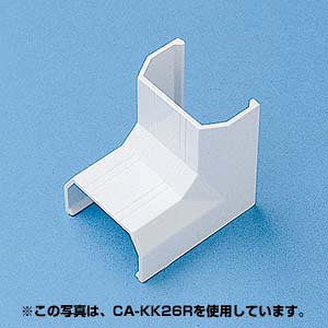 サンワサプライ ケーブルカバー(入角、ホワイト) CA-KK33R
