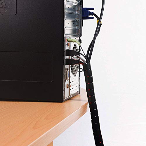 Hcom ケーブル 収納 カバー 保護 配線 コンセント 簡単取り付け 噛み切り 防止