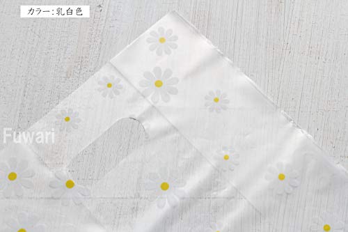 【Fuwari】 花柄 かわいい レジ袋 厚手 手提げ袋 ビニール袋 50枚 セット!! プレゼント ギフト お菓子袋 (S)
