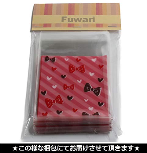 【Fuwari】 バレンタイン 袋 小袋 チョコレート クッキー キャンディー アクセサリー 小物 ラッピング 100枚 包装袋 小分け プレゼント S2 (⑦)