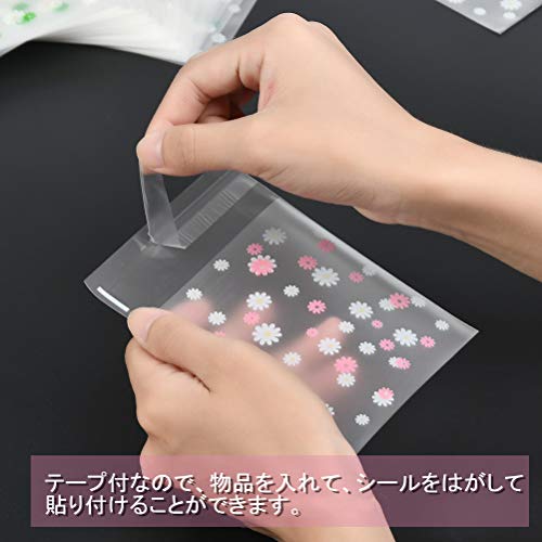 Idealeben 小分けラッピング 2色約200枚入り お菓子用袋 10x10cm ラッピング袋 小物入れ チョコレート/クッキー/キャンディー 包装袋