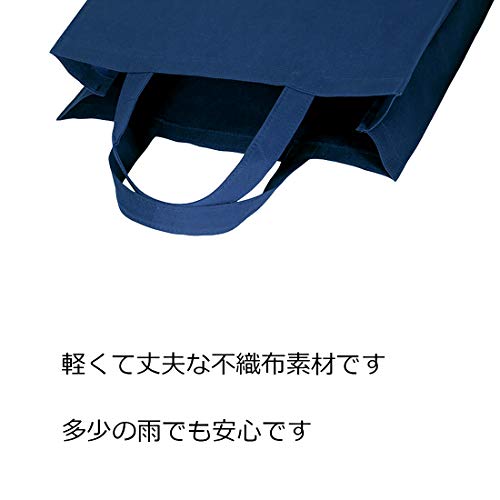 ヘイコー 手提袋 不織布 Fバッグ S 薄口 紺 320×330mm 10枚 008739341