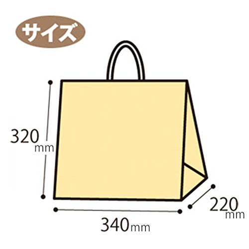 ヘイコー 手提 紙袋 25CB 34-1 パール ピンク 34x22x32cm 50枚