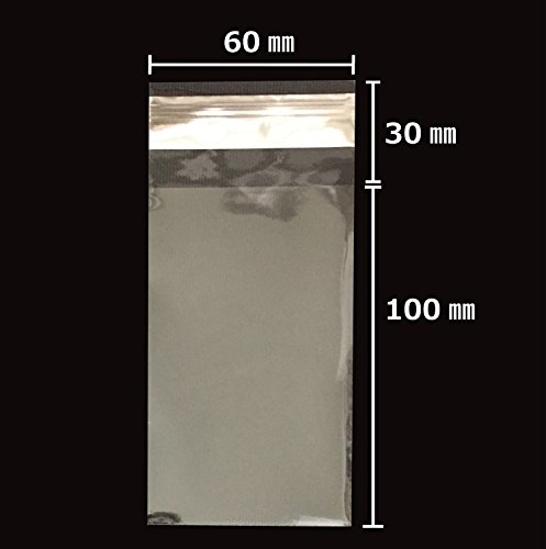 カクケイ OPP袋 クリアパック テープ付 30ミクロン 1000枚 60×100mm