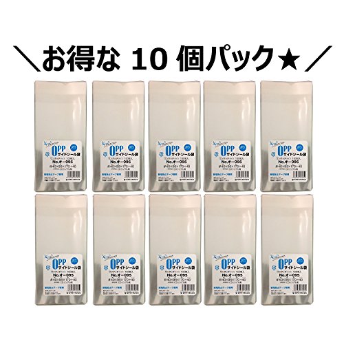 カクケイ OPP袋 クリアパック テープ付 40ミクロン 1000枚 95×170mm