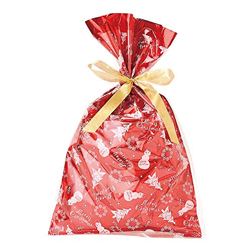 サンリオ クリスマスバッグ 赤メタリック LL H5216