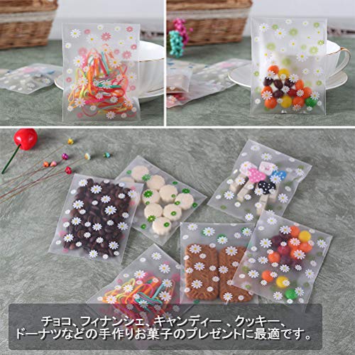 Idealeben 小分けラッピング 2色約200枚入り お菓子用袋 10x10cm ラッピング袋 小物入れ チョコレート/クッキー/キャンディー 包装袋