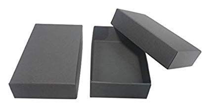 みどり紙工所 紙箱/ギフトボックス-黒 8個入 小さなギフト箱・名刺サイズ(外寸サイズ:100×60×26mm)