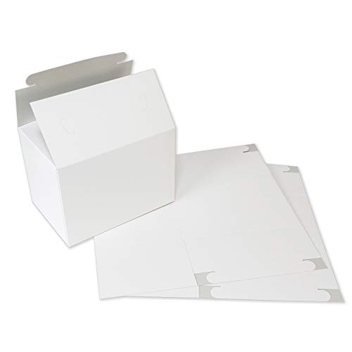 【ギフトボックス】 汎用ケース 白(ホワイト) コートボール紙 組立も簡単 ギフトやプレゼント用に 250x175x183mm 【10枚】
