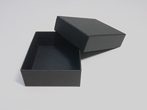 貼り箱/ギフトボックス(中)-黒 6個入 小さなギフト箱(外寸サイズ:80×65×26mm)