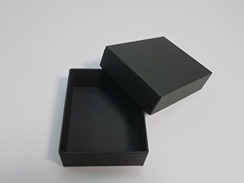 貼り箱/ギフトボックス(中)-黒 6個入 小さなギフト箱(外寸サイズ:80×65×26mm)